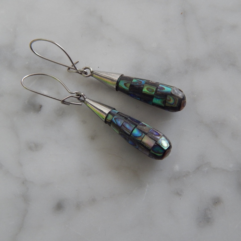 Abalone Dangle Earrings